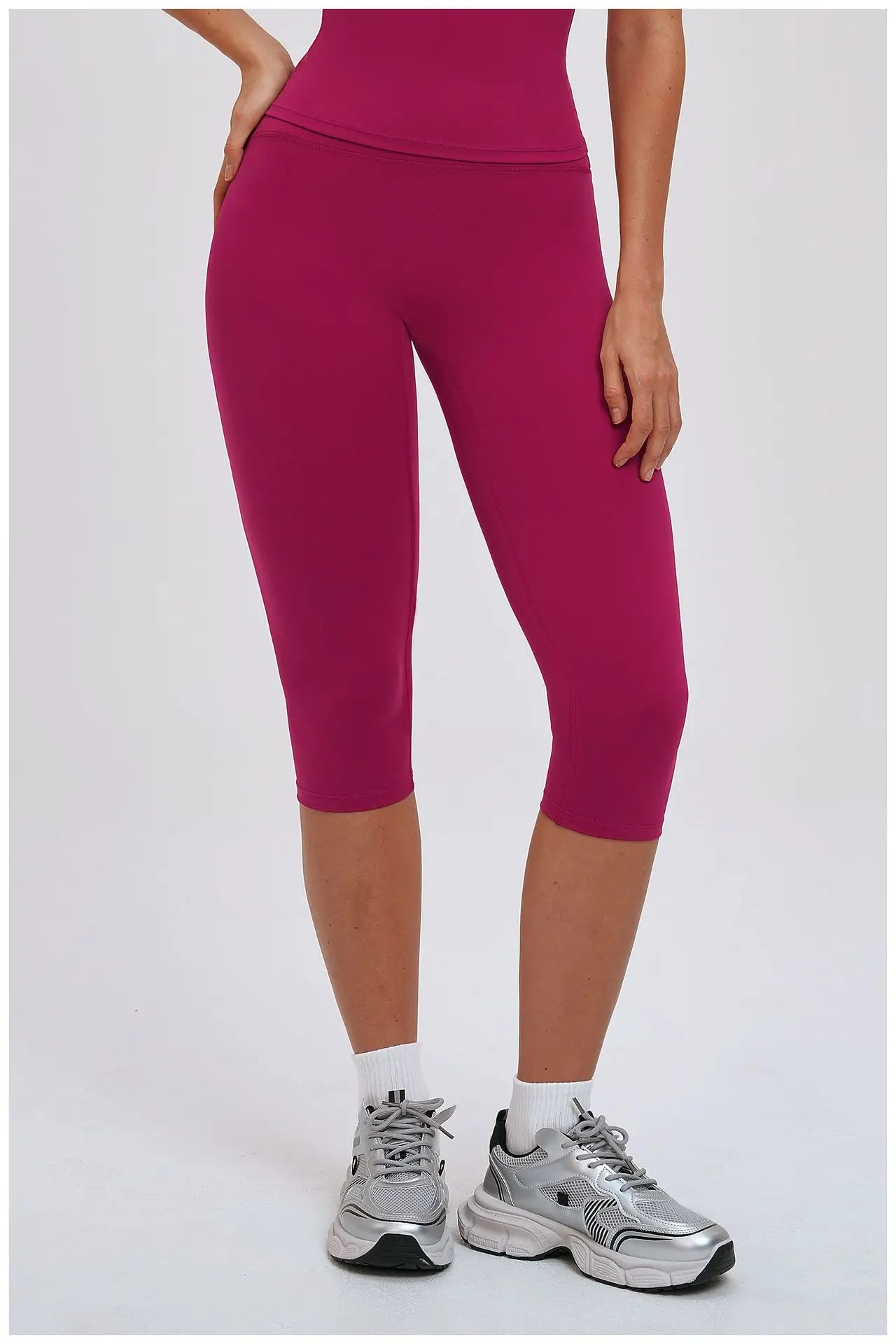 Yoga Capri Pants Women's Pants Sporty Leggings Woman Tracksuits Push Up Gym Fitness Legging Running Athletic High Waist Leggings