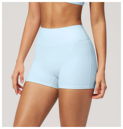 JUREN Yoga Shorts Women Fitness Shorts Running Cycling Shorts Breathable Sports Leggings High Waist Summer Workout Gym Shorts