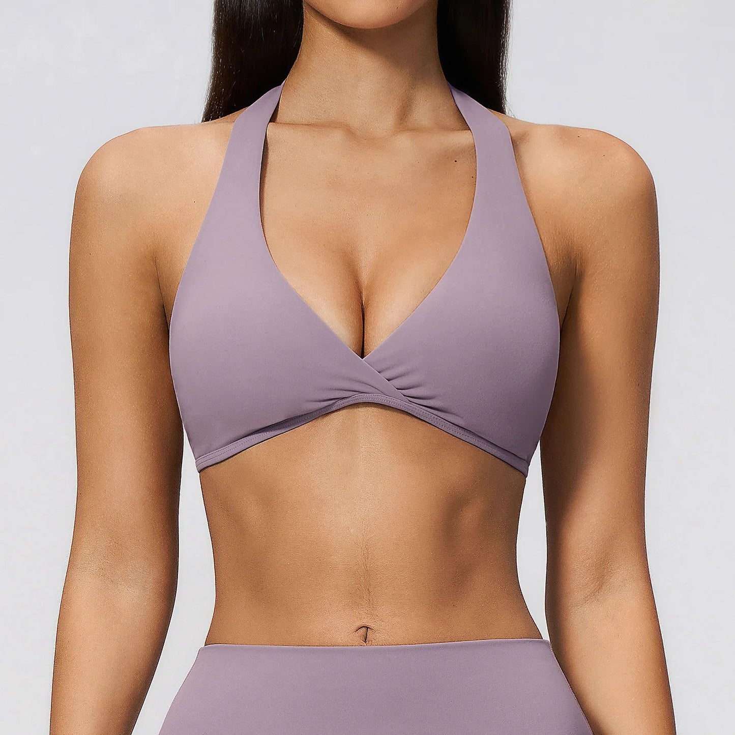 Summer Sports Bra Women Sexy Halter Top High Support Push-up Open Back Gym Wear Impact Fitness Bra Yoga Yops Workout Underwear