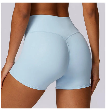 Sports Short Women Yoga Legging Shorts Squat Proof High Waist Running Fitness Shorts Quick Drying Cycling Workout Gym Shorts