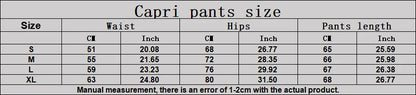 Yoga Capri Pants Women Fitness Leggings Running Cycling Pants Breathable Sports Leggings High Waist Summer Workout Gym Clothing
