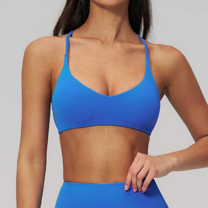 JUREN Women Sports Bra Top Push Up Fitness Underwear Summer Yoga Bra Sport Tops Women Breathable Running Vest Bralette Gym Bra