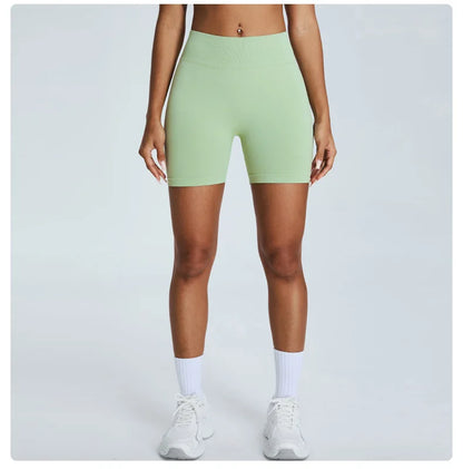Seamless Yoga Shorts Women High Waist Workout Shorts Fitness Yoga Lift Butt Fitness Women Shorts Gym Short Running Sportswear
