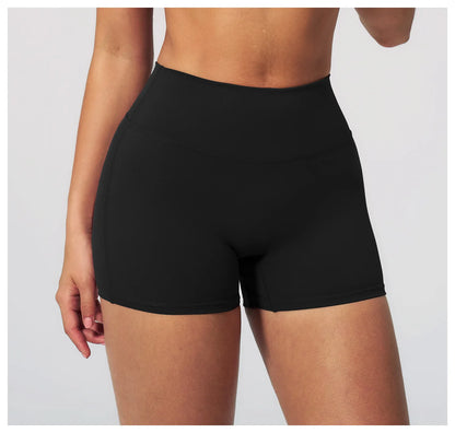 JUREN Yoga Shorts Women Fitness Shorts Running Cycling Shorts Breathable Sports Leggings High Waist Summer Workout Gym Shorts