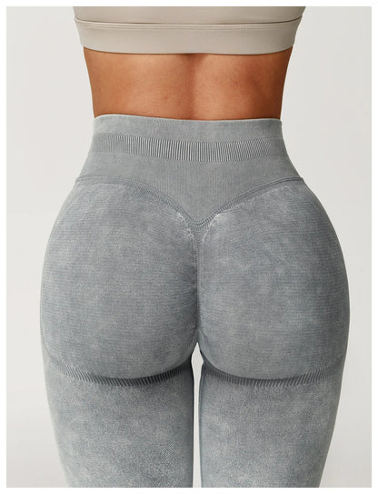 Yoga Pants Seamless Fitness Legging Women Sports Yoga Pant High Waist Ribbed Gym Clothes Fitness Workout Wear Scrunch Bum Tights