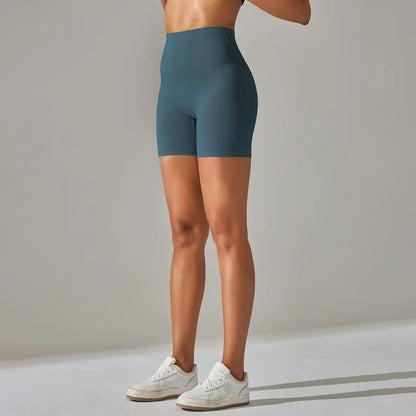 Seamless Yoga Shorts Women Fitness Shorts Running Cycling Shorts Breathable Sports Leggings High Waist Summer Workout Gym Shorts