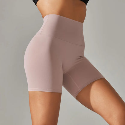 Seamless Yoga Shorts Women Fitness Shorts Running Cycling Shorts Breathable Sports Leggings High Waist Summer Workout Gym Shorts