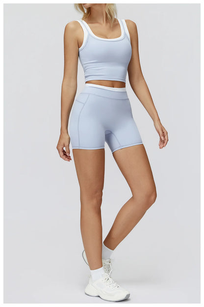 Summer Shorts Women Yoga Shorts High Waist Workout Shorts Fitness Yoga Lift Butt Fitness Yoga Gym Running Short Pants Sportswear