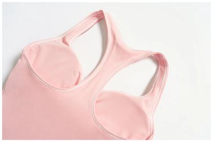 Women's Tank Top Push-Up Sports Bra Hollow Breathable Fitness Underwear Summer Gym Bra Yoga Vest Sexy Running Tops Sportswear