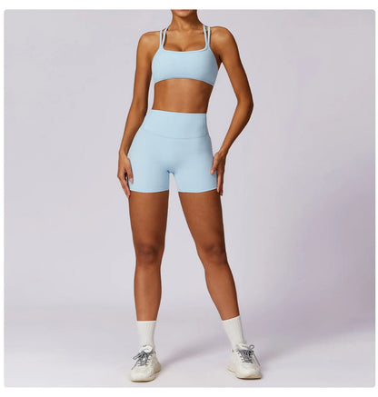 Sports Short Women Yoga Legging Shorts Squat Proof High Waist Running Fitness Shorts Quick Drying Cycling Workout Gym Shorts