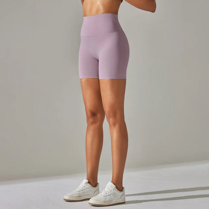 Seamless Yoga Shorts Women Fitness Shorts Running Cycling Shorts Breathable Sports Leggings High Waist Summer Workout Gym Shorts