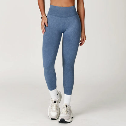 Yoga Pants Seamless Fitness Legging Women Sports Yoga Pant High Waist Ribbed Gym Clothes Fitness Workout Wear Scrunch Bum Tights
