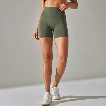 Seamless Yoga Shorts Women Fitness Shorts Running Cycling Shorts Breathable Sports Leggings High Waist Summer Workout Gym Shorts