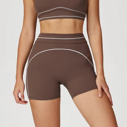 Yoga Shorts Women Fitness Shorts Running Cycling Shorts Breathable Sports Leggings High Waist Tights Workout Gym Summer Shorts