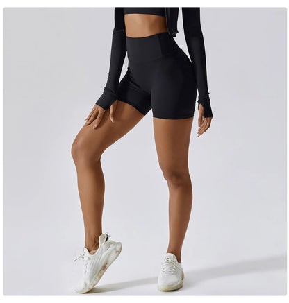 Sports Short Women Yoga Legging Shorts Squat Proof High Waist Running Fitness Shorts Quick Drying Cycling Workout Gym Shorts