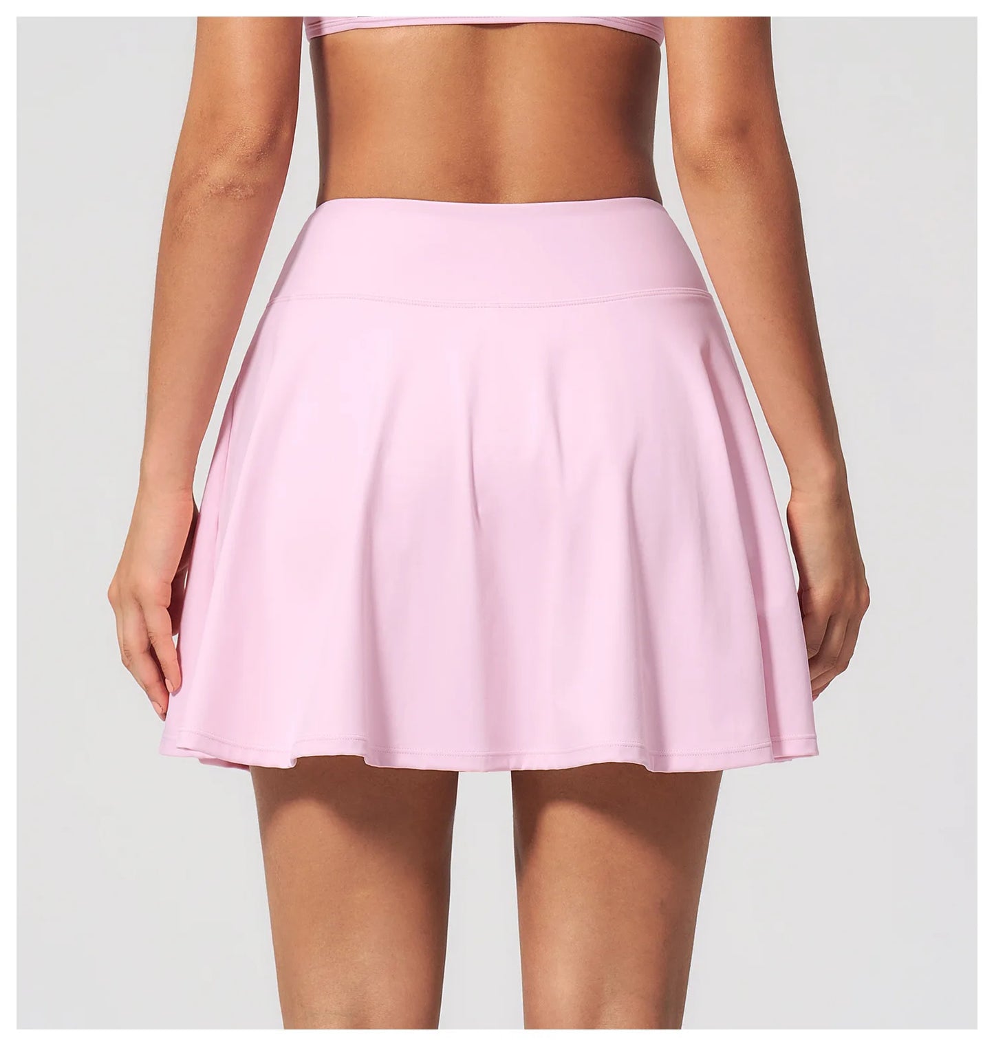 Yoga Short Skirt Women's Sports Short Skirt Quick Drying Running Fitness Badminton Skirt Half Body Anti Light Tennis Skirt Women