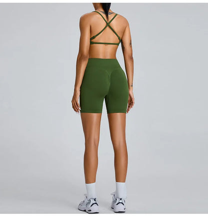Seamless Yoga Shorts Women High Waist Workout Shorts Fitness Yoga Lift Butt Fitness Women Shorts Gym Short Running Sportswear