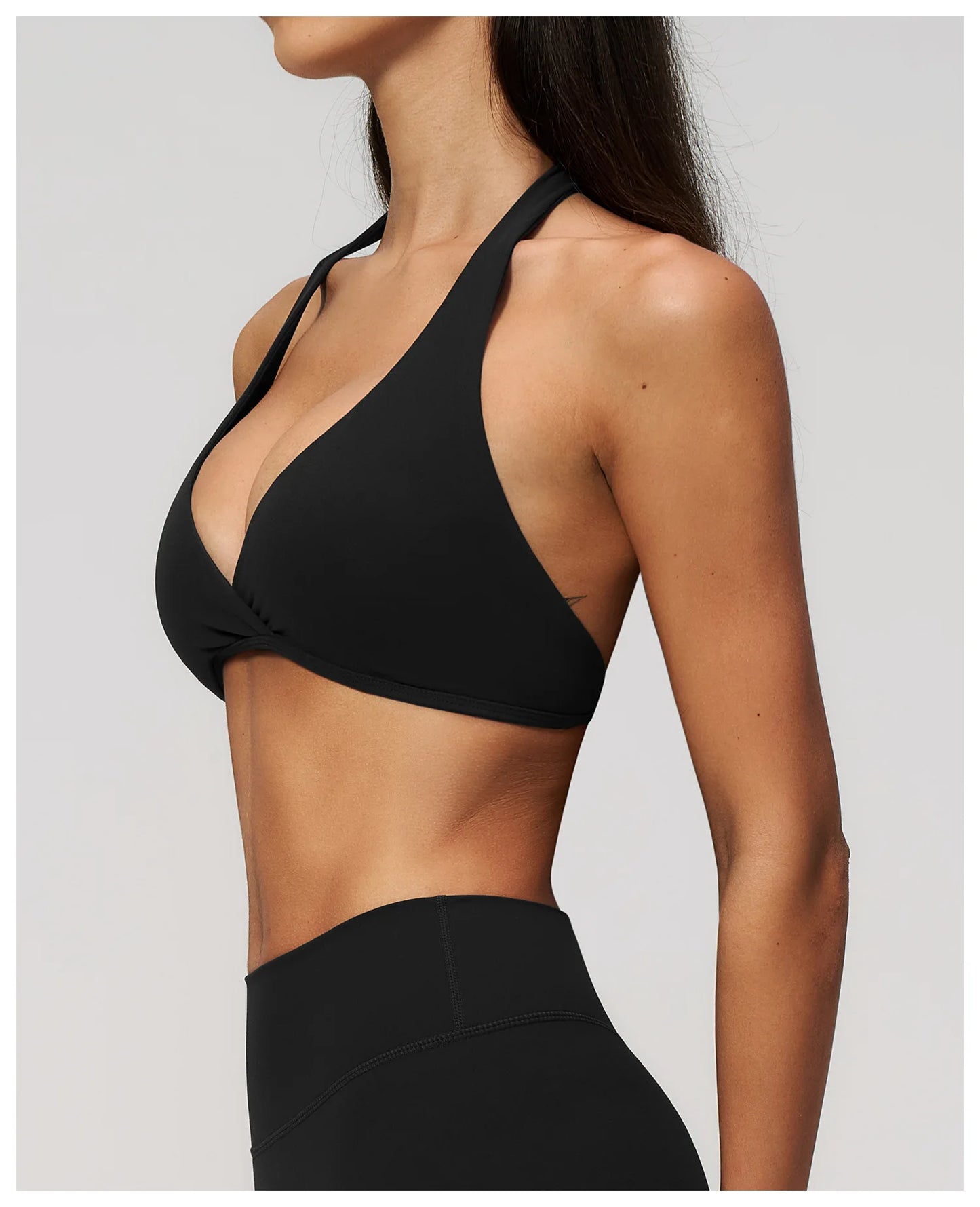 Summer Sports Bra Women Sexy Halter Top High Support Push-up Open Back Gym Wear Impact Fitness Bra Yoga Yops Workout Underwear