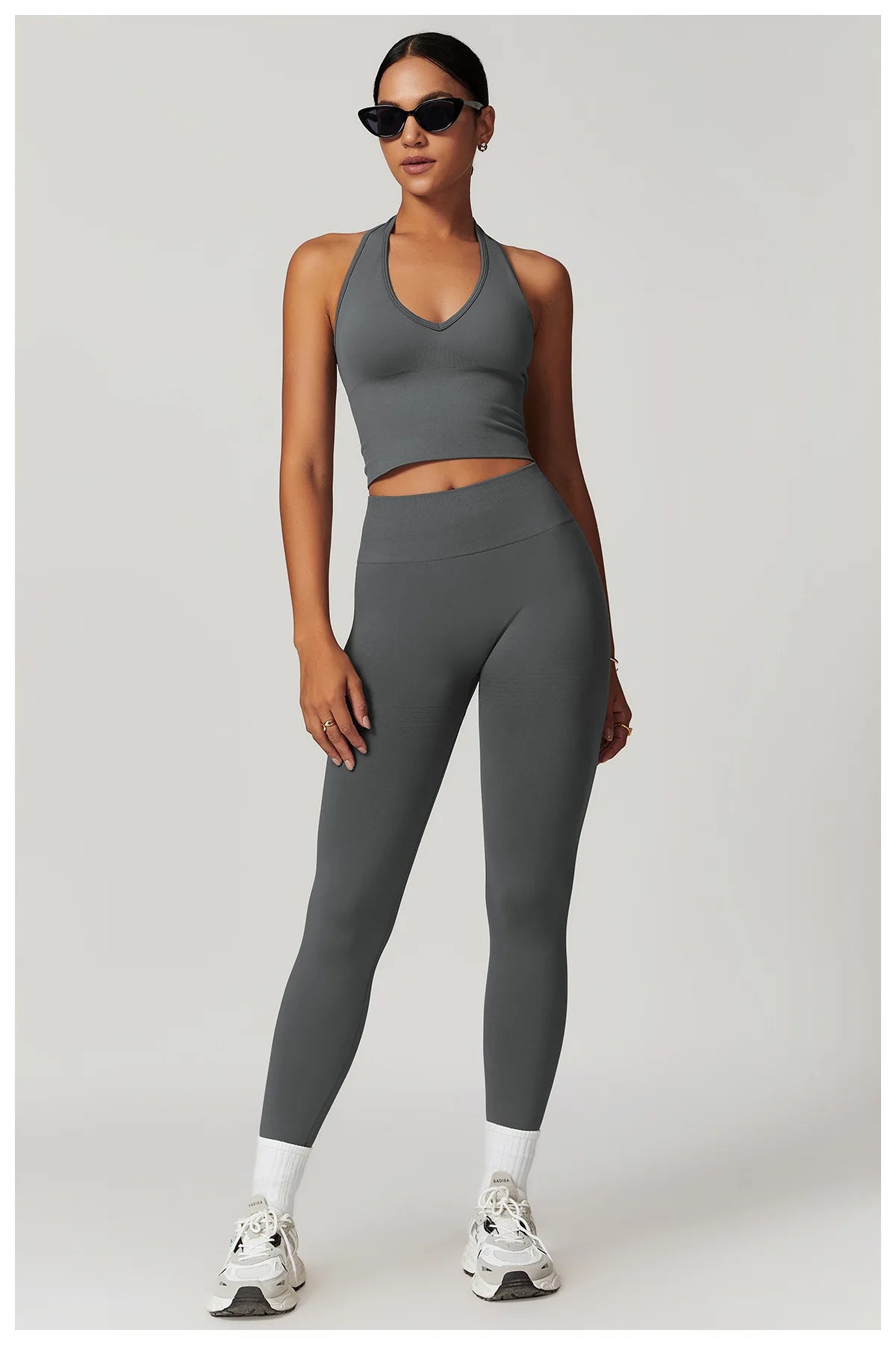 High Waist Seamless Leggings Women Fitness Running Yoga Pants Ribbed Leggings Energy Gym Tights Leggings Casual Workout Leggings