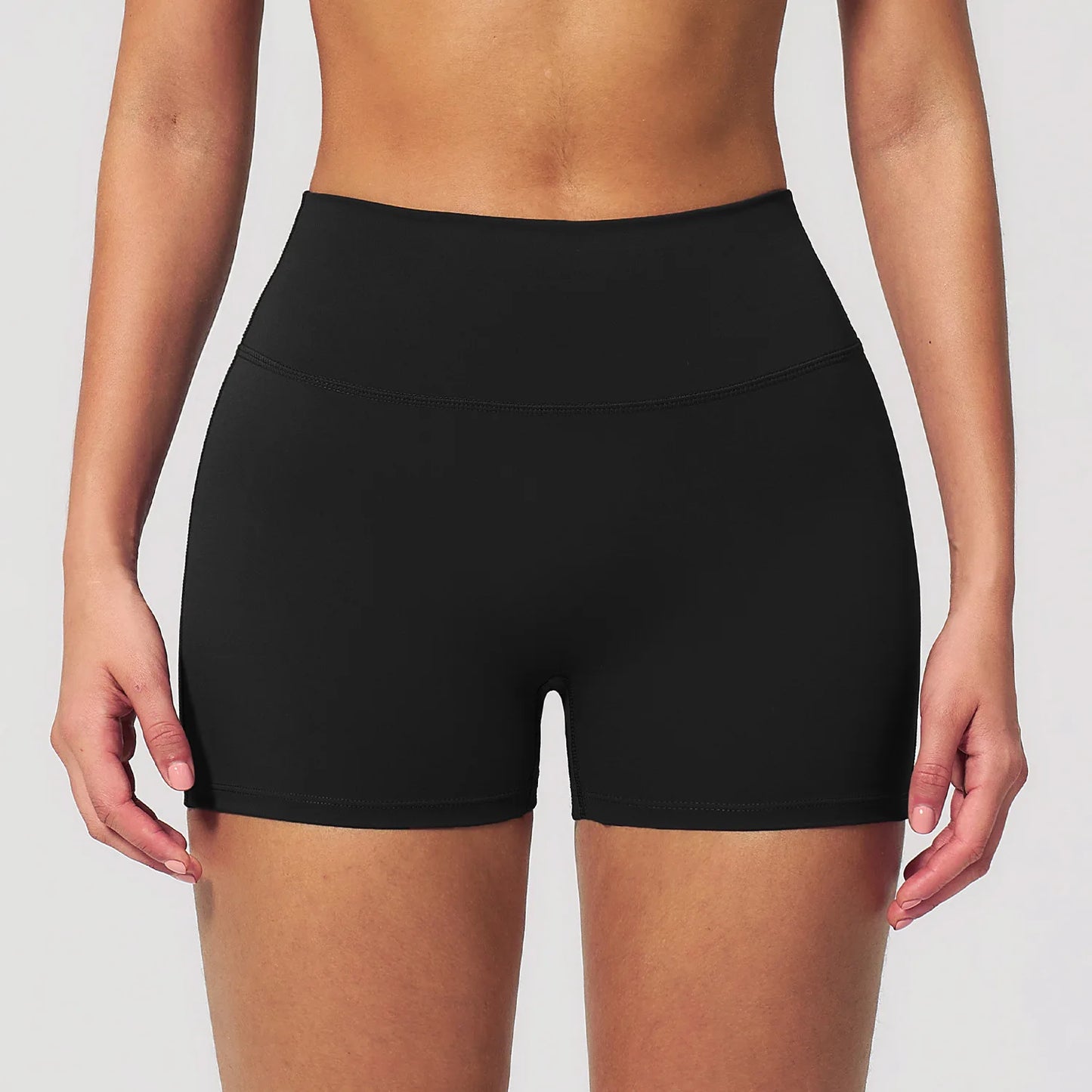 JUREN Yoga Shorts Women Fitness Shorts Running Cycling Shorts Breathable Sports Leggings High Waist Summer Workout Gym Shorts