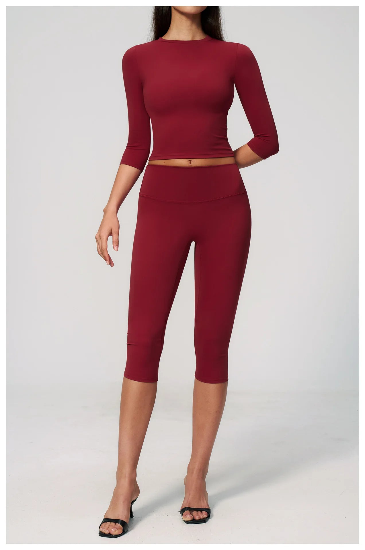 Yoga Capri Pants Women's Pants Sporty Leggings Woman Tracksuits Push Up Gym Fitness Legging Running Athletic High Waist Leggings