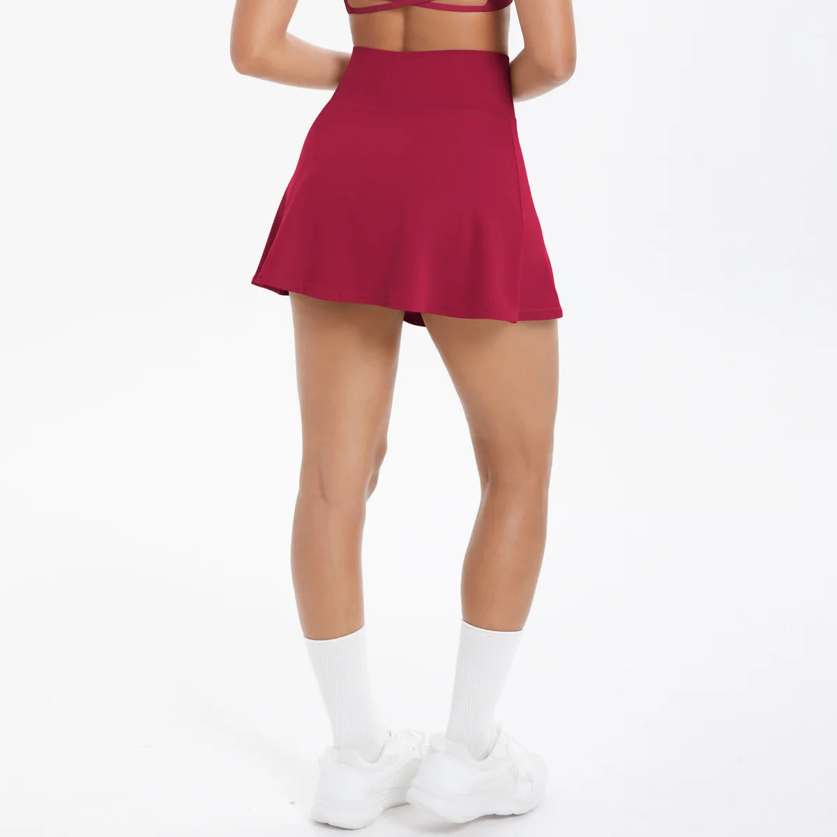 JUREN Sports Yoga Skirts Short Women Golf Tennis Skirts Gym Tennis Skirts Shorts Golf Wear for Women Yoga Running Workout Skirt
