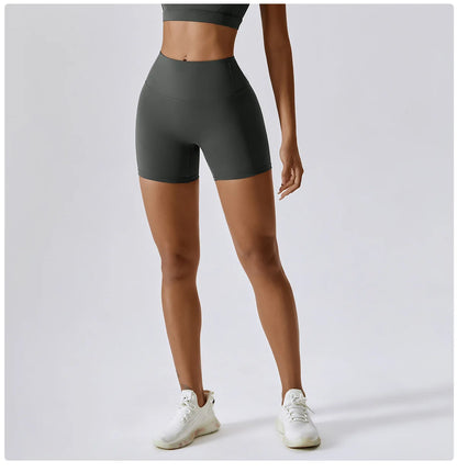 Sports Short Women Yoga Legging Shorts Squat Proof High Waist Running Fitness Shorts Quick Drying Cycling Workout Gym Shorts