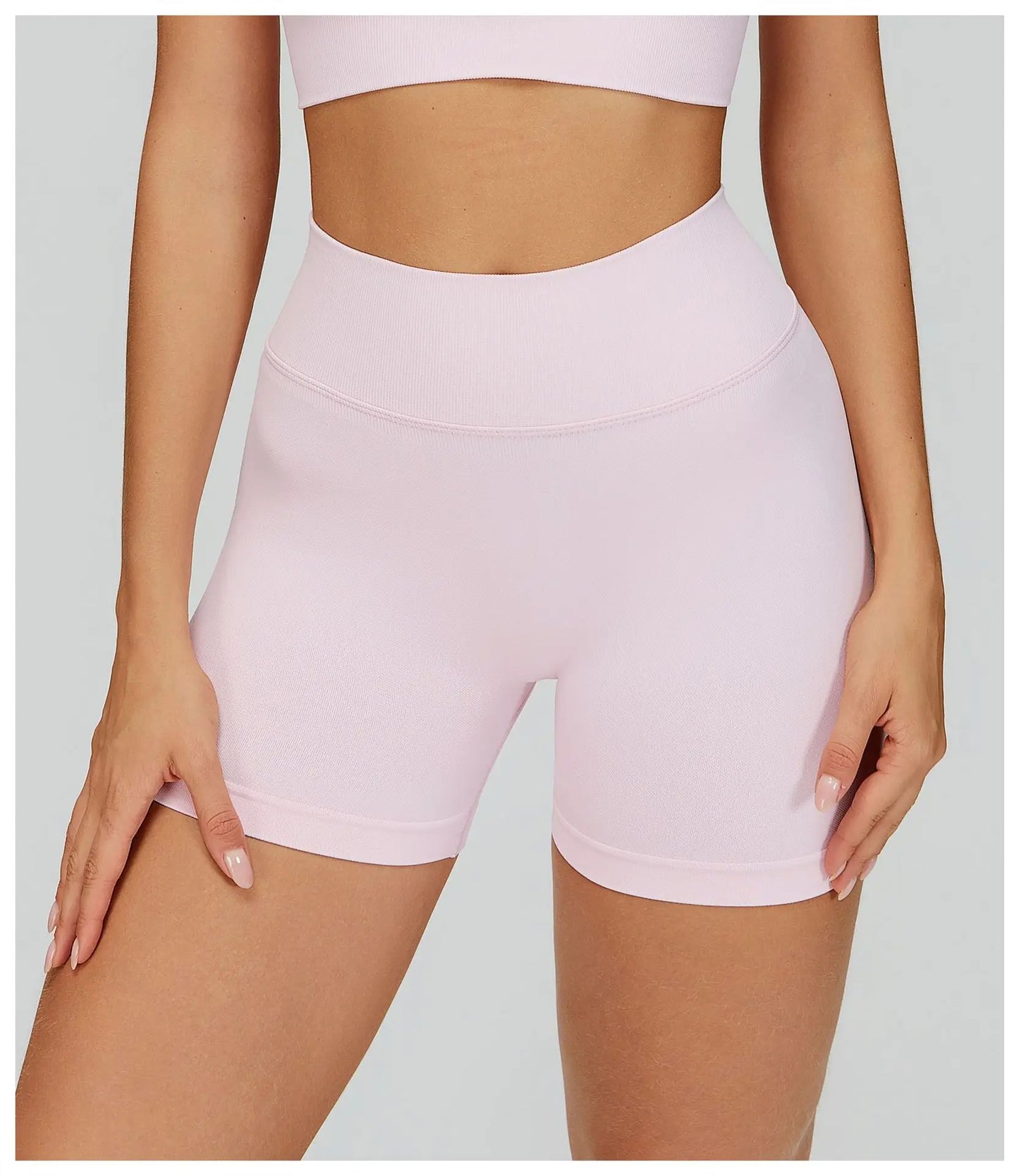 Seamless Yoga Shorts Women High Waist Workout Shorts Fitness Shorts Yoga Lift Butt Fitness Ladies Yoga Gym Running Short Pants