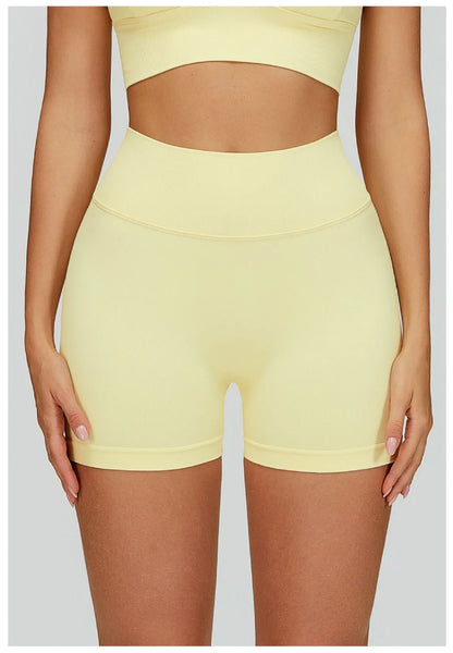 Seamless Yoga Shorts Women High Waist Workout Shorts Fitness Shorts Yoga Lift Butt Fitness Ladies Yoga Gym Running Short Pants