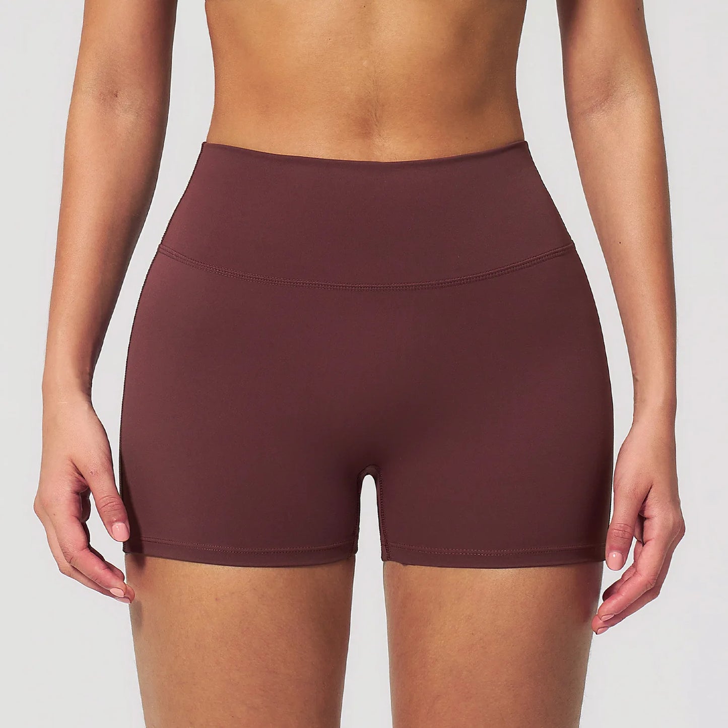 JUREN Yoga Shorts Women Fitness Shorts Running Cycling Shorts Breathable Sports Leggings High Waist Summer Workout Gym Shorts