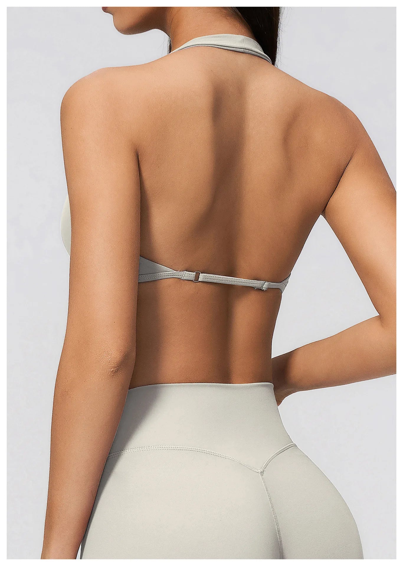 Summer Sports Bra Women Sexy Halter Top High Support Push-up Open Back Gym Wear Impact Fitness Bra Yoga Yops Workout Underwear