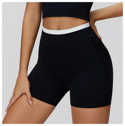 Summer Shorts Women Yoga Shorts High Waist Workout Shorts Fitness Yoga Lift Butt Fitness Yoga Gym Running Short Pants Sportswear