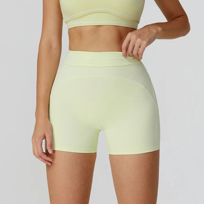 Yoga Shorts Women Fitness Shorts Running Cycling Shorts Breathable Sports Leggings High Waist Tights Workout Gym Summer Shorts