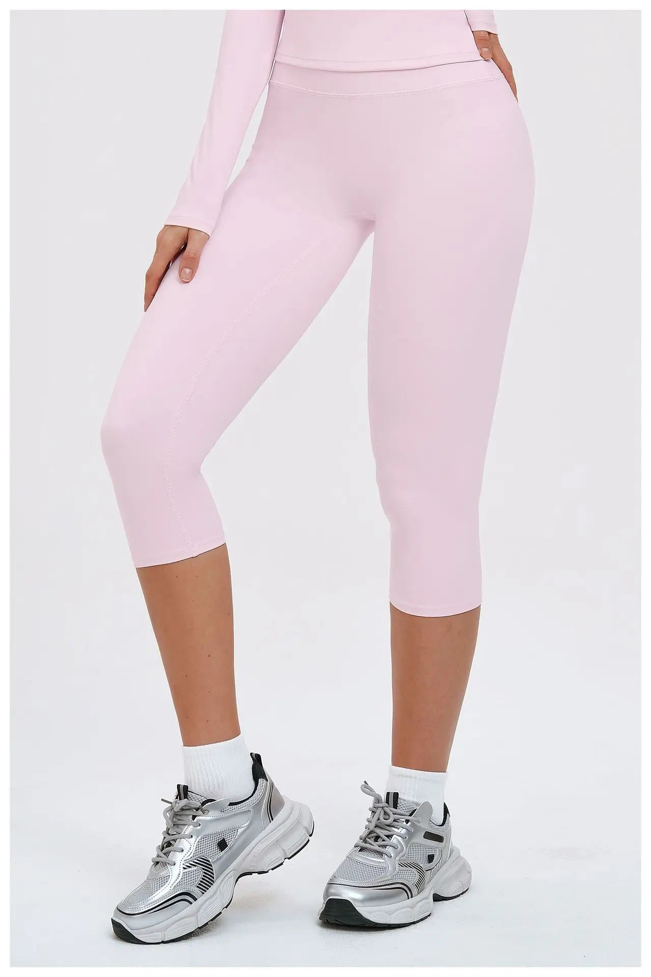 Yoga Capri Pants Women's Pants Sporty Leggings Woman Tracksuits Push Up Gym Fitness Legging Running Athletic High Waist Leggings