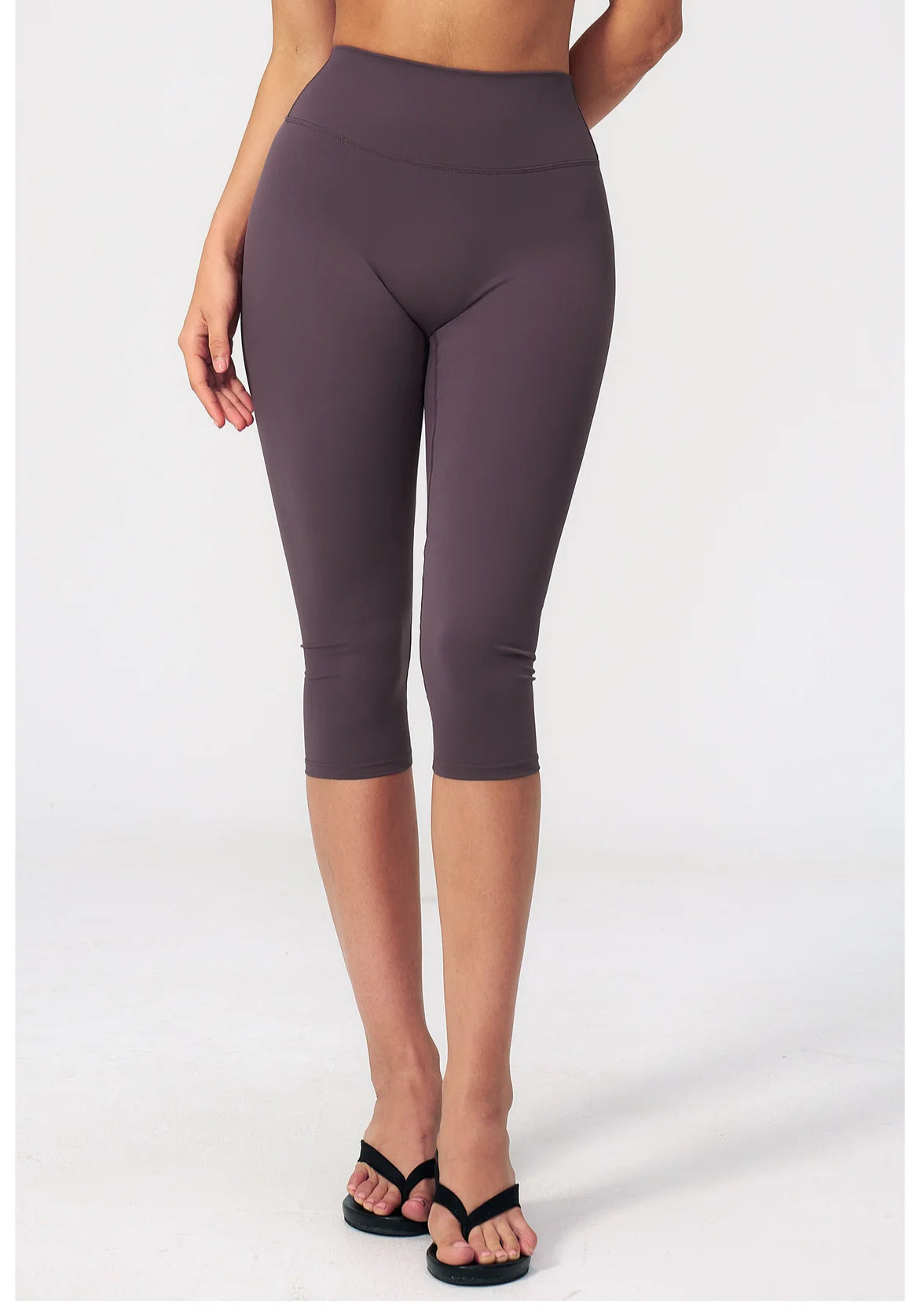 Yoga Pants Women Cropped Pants Sports Pants Fitness Leggings Tights Breathable Quick-drying High Waist Running Workout Pants