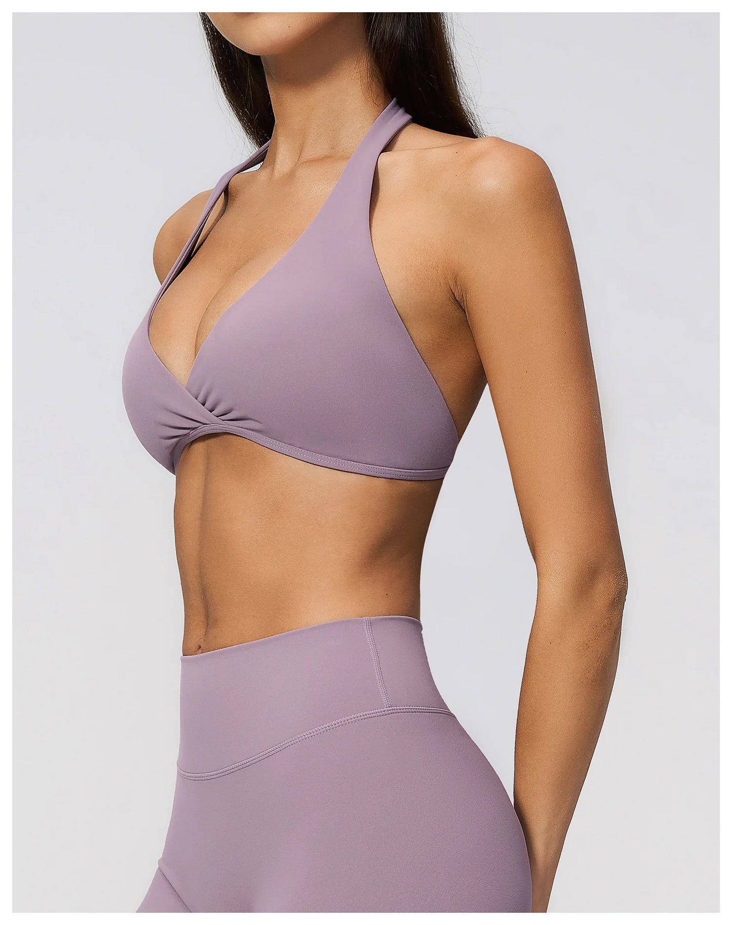 Summer Sports Bra Women Sexy Halter Top High Support Push-up Open Back Gym Wear Impact Fitness Bra Yoga Yops Workout Underwear