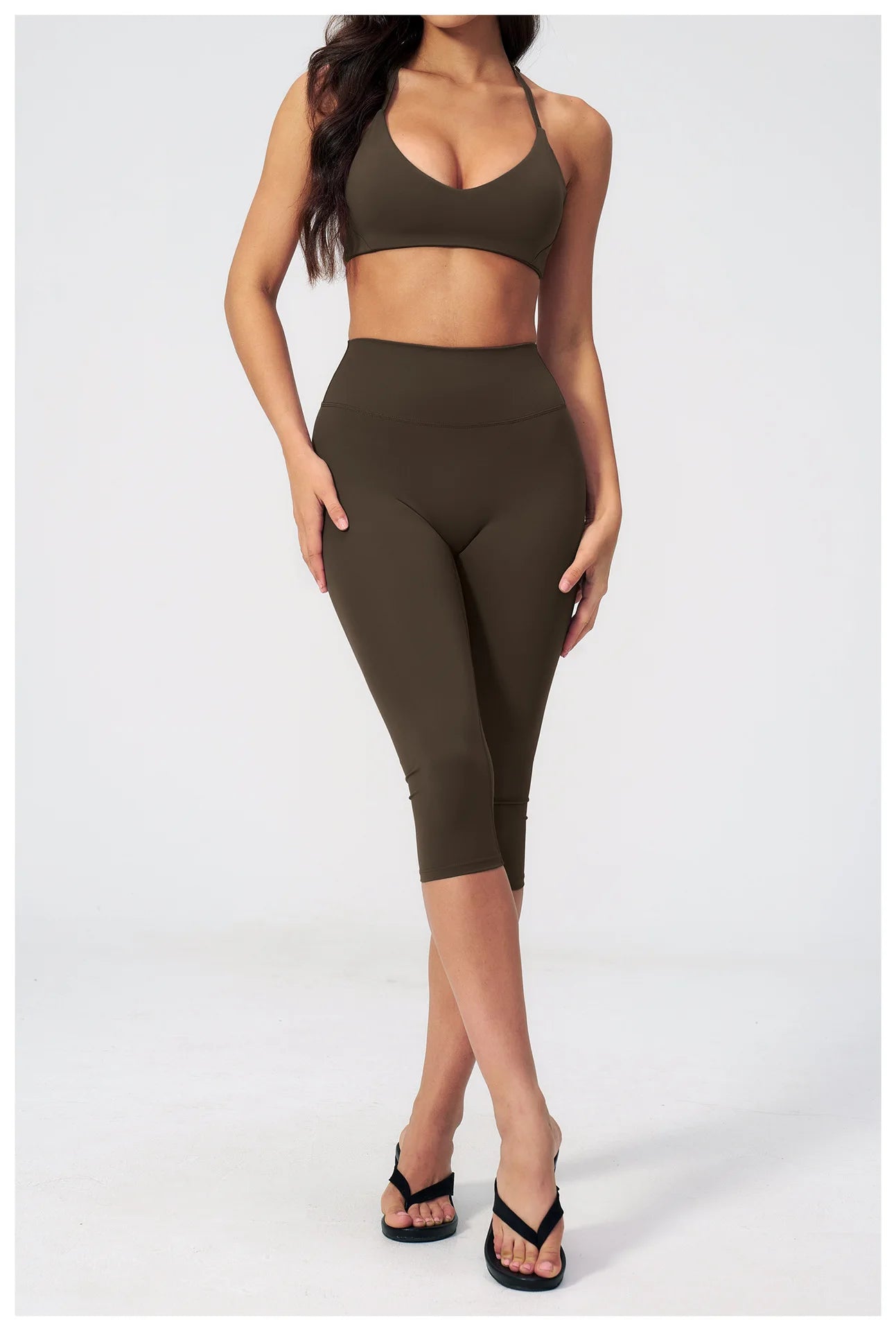 Yoga Capri Pants Women's Pants Sporty Leggings Woman Tracksuits Push Up Gym Fitness Legging Running Athletic High Waist Leggings