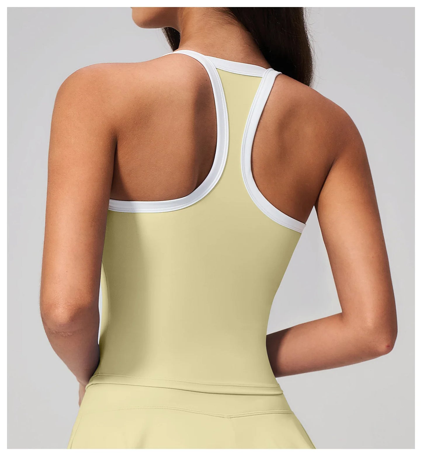Summer Sports Bra Fitness Vest with Chest Pad Summer Shockproof Bra Nude Feeling Suit Pilates Training Yoga Top Yoga Clothing