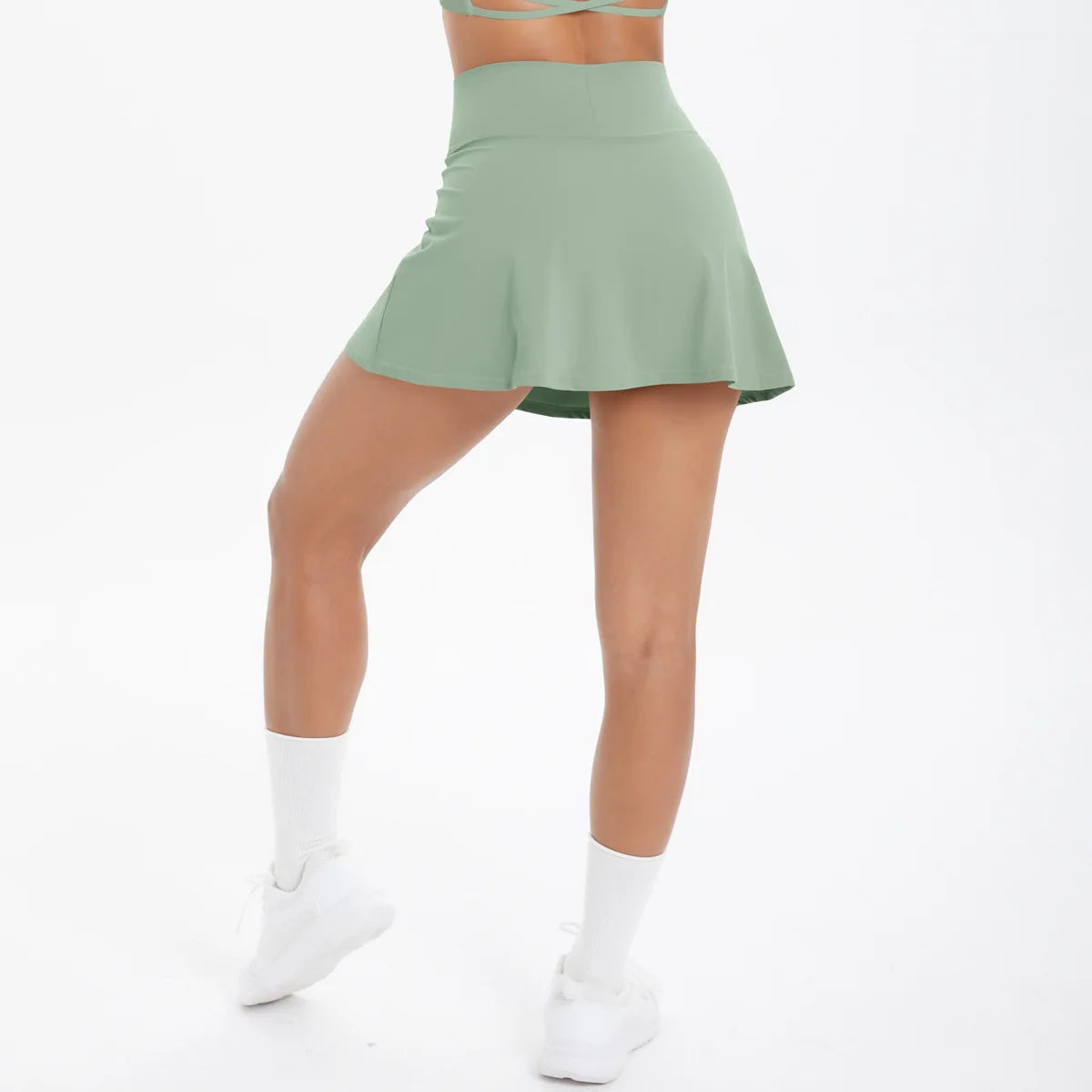JUREN Sports Yoga Skirts Short Women Golf Tennis Skirts Gym Tennis Skirts Shorts Golf Wear for Women Yoga Running Workout Skirt