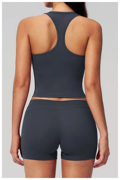 Summer Women Fitness Workout Shorts Yoga High Waist Lift Butt Fitness Shorts Gym Running Sportswear Women Push Up Gym Leggings