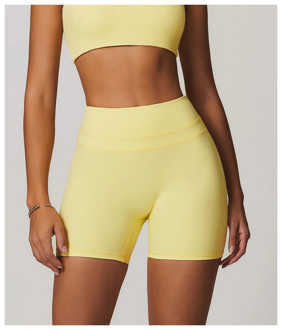 JUREN High Waist Sports Short Women Yoga Shorts Breathable Fitness Tight Women Yoga Legging Shorts Cycling Athletic Gym Shorts