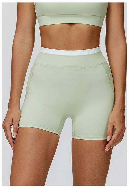 Summer Shorts Women Yoga Shorts High Waist Workout Shorts Fitness Yoga Lift Butt Fitness Yoga Gym Running Short Pants Sportswear
