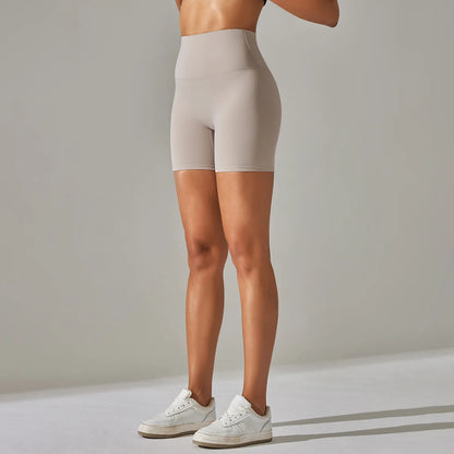 Seamless Yoga Shorts Women Fitness Shorts Running Cycling Shorts Breathable Sports Leggings High Waist Summer Workout Gym Shorts