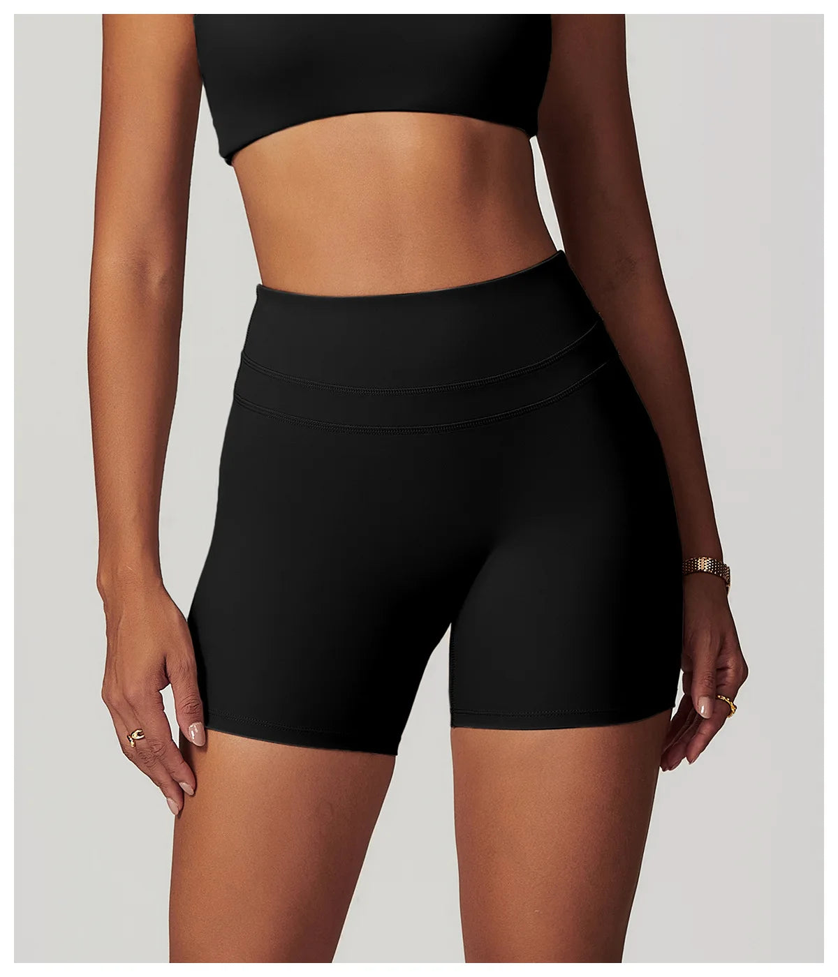 JUREN High Waist Sports Short Women Yoga Shorts Breathable Fitness Tight Women Yoga Legging Shorts Cycling Athletic Gym Shorts