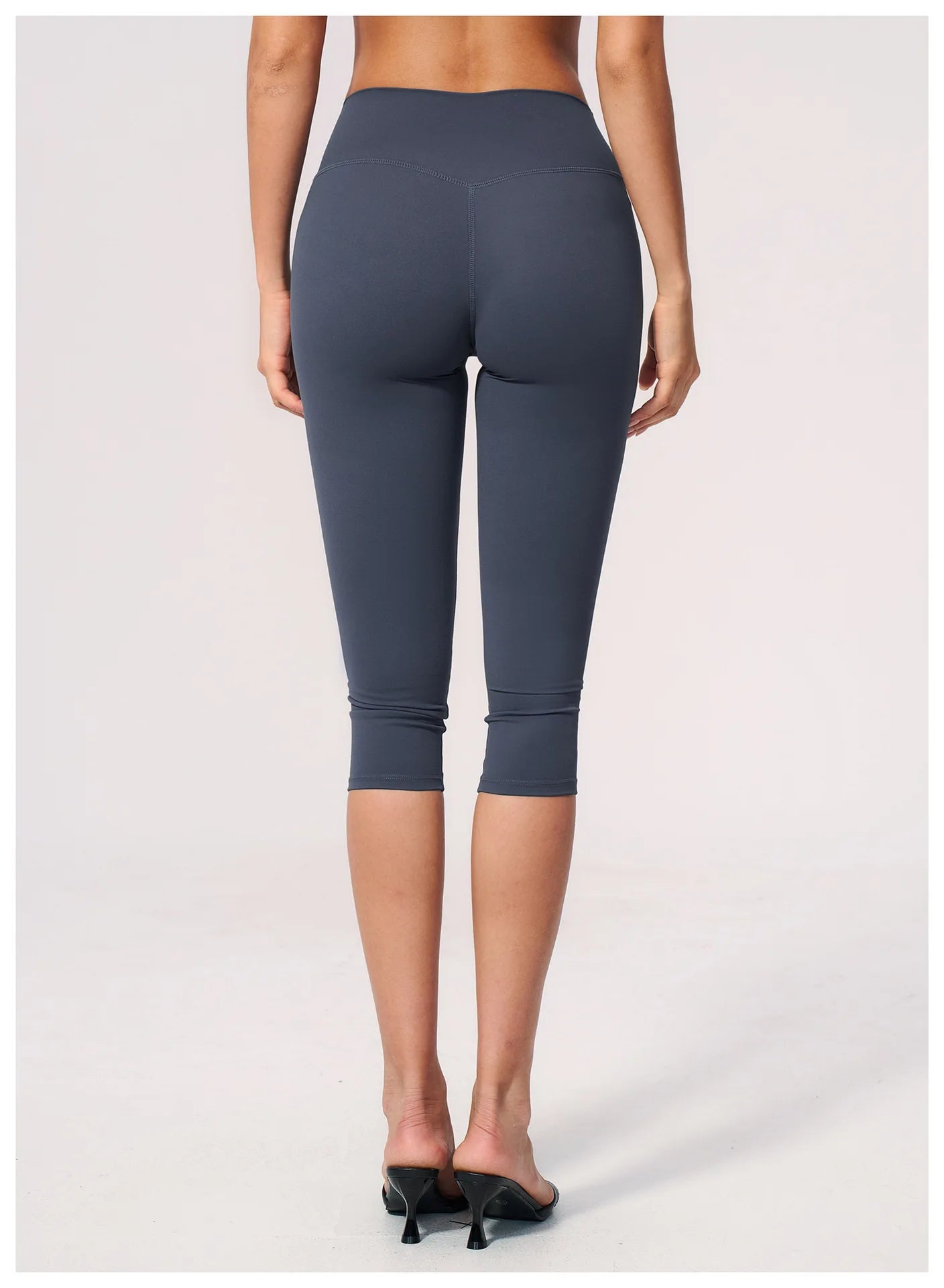 Women's High Waist Yoga Capri Pants Butt Lift Leggings Squat Proof Tummy Control Workout Sports Breathable Running Summer Tights