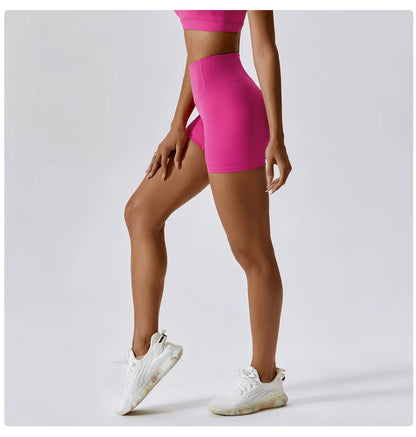 Sports Short Women Yoga Legging Shorts Squat Proof High Waist Running Fitness Shorts Quick Drying Cycling Workout Gym Shorts