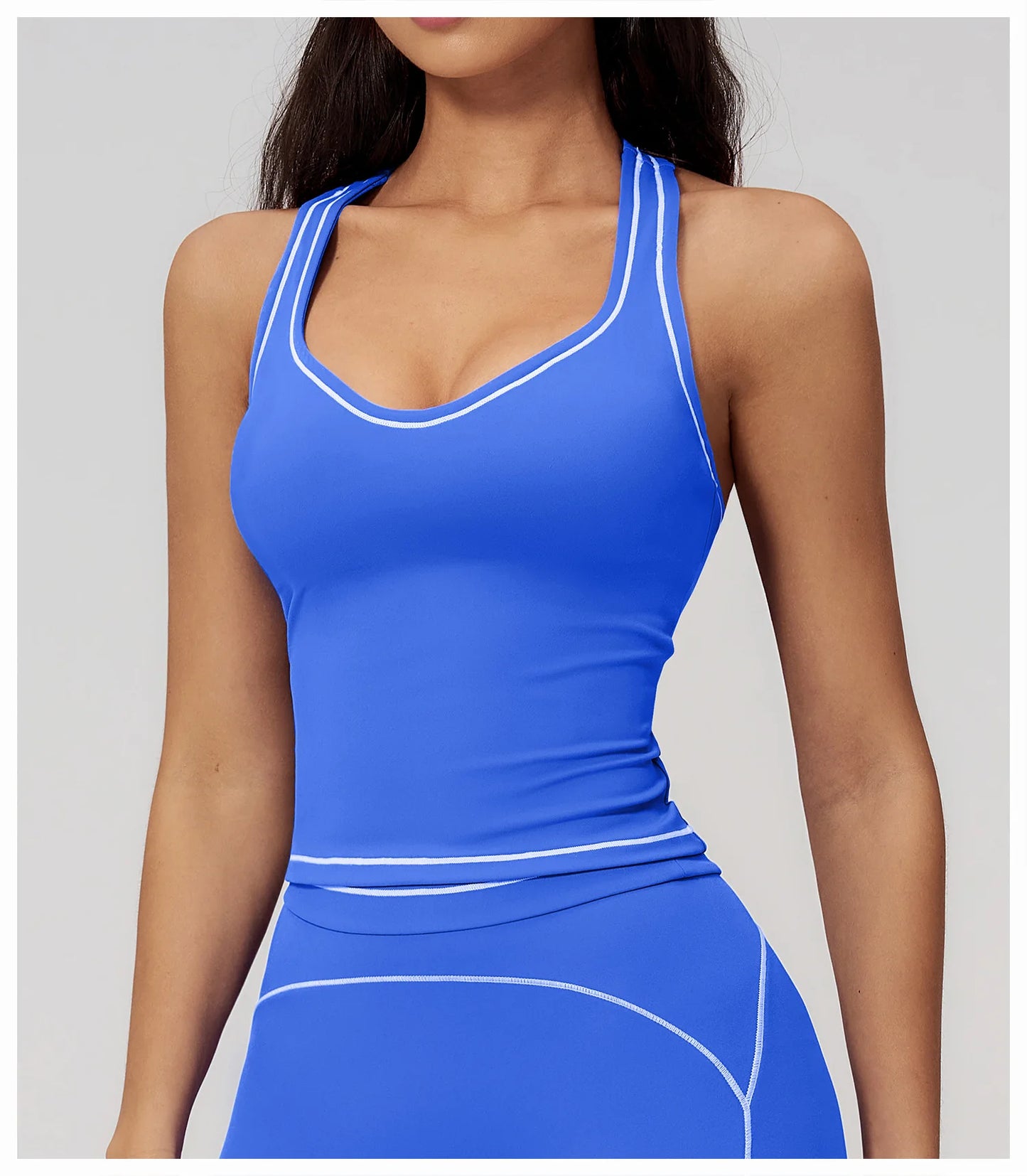 Women's Tank Top Push-Up Sports Bra Hollow Breathable Fitness Underwear Summer Gym Bra Yoga Vest Sexy Running Tops Sportswear
