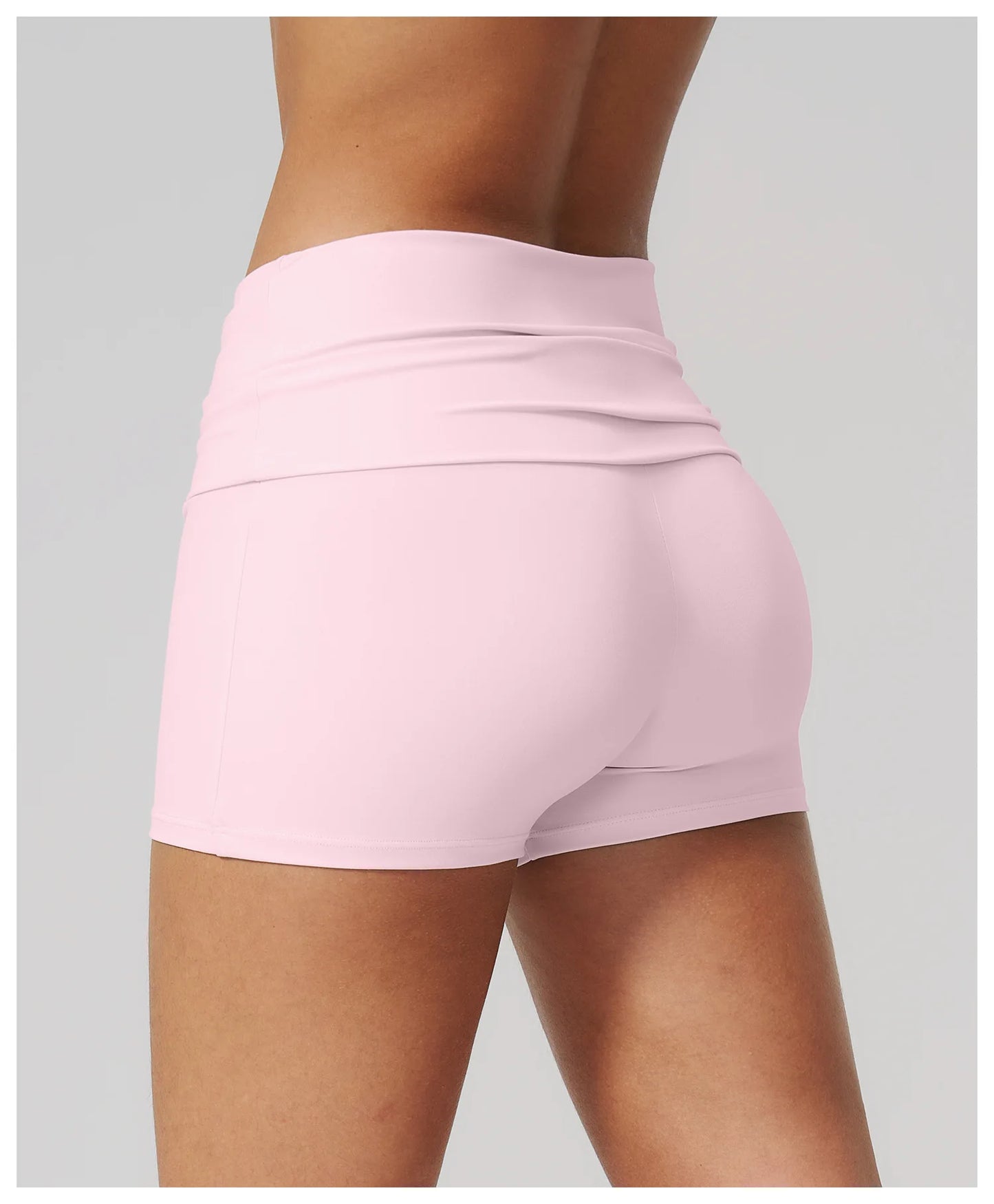 Summer Fold Over Waist Fitness Shorts Women Workout Shorts Yoga Shorts Lift Butt Fitness Shorts Women Running Push Up Gym Shorts