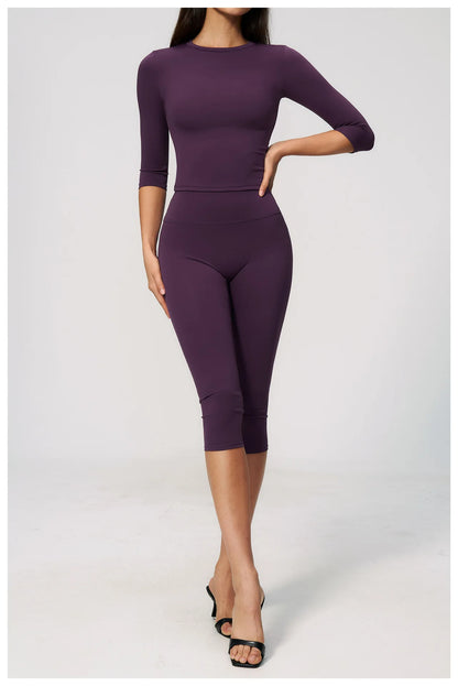 Yoga Capri Pants Women's Pants Sporty Leggings Woman Tracksuits Push Up Gym Fitness Legging Running Athletic High Waist Leggings