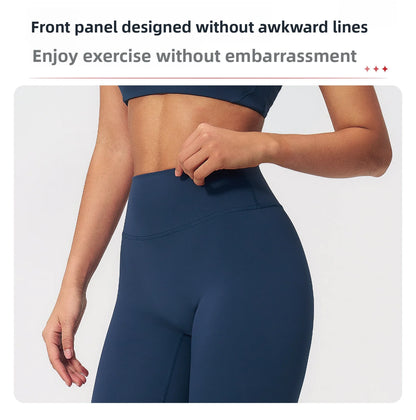 Yoga Pants Women Cropped Pants Sports Pants Fitness Leggings Tights Breathable Quick-drying High Waist Running Workout Pants
